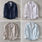 Orvello Linen Shirt Dario Aurelio (All 4 Colors (Buy 3 Get 1 Free) S) - Linen shirt | Zavonix