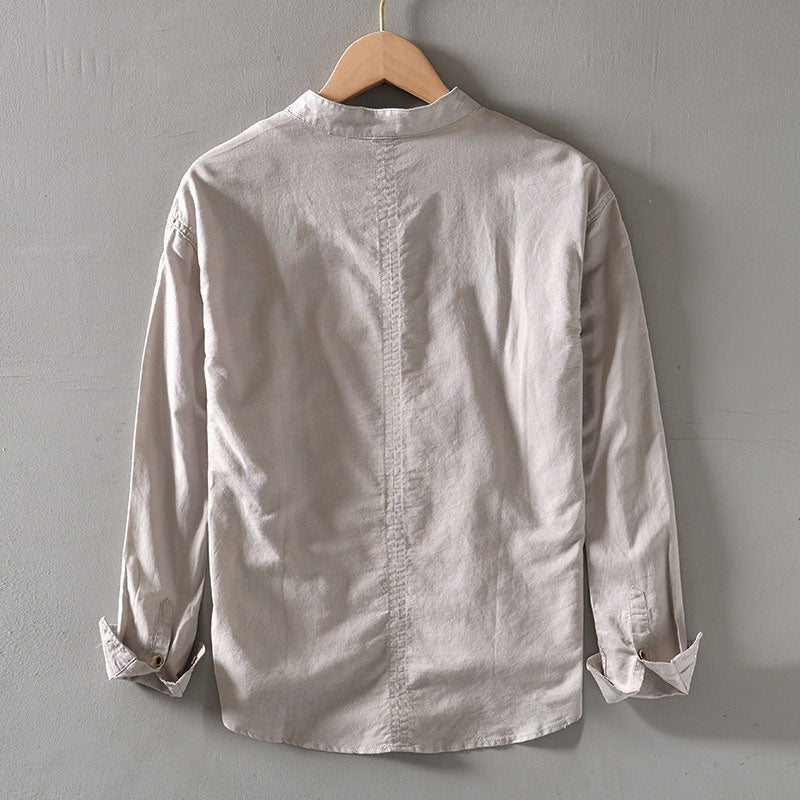 Orvello Linen Shirt Dario Aurelio (All 4 Colors (Buy 3 Get 1 Free) S) - Linen shirt | Zavonix