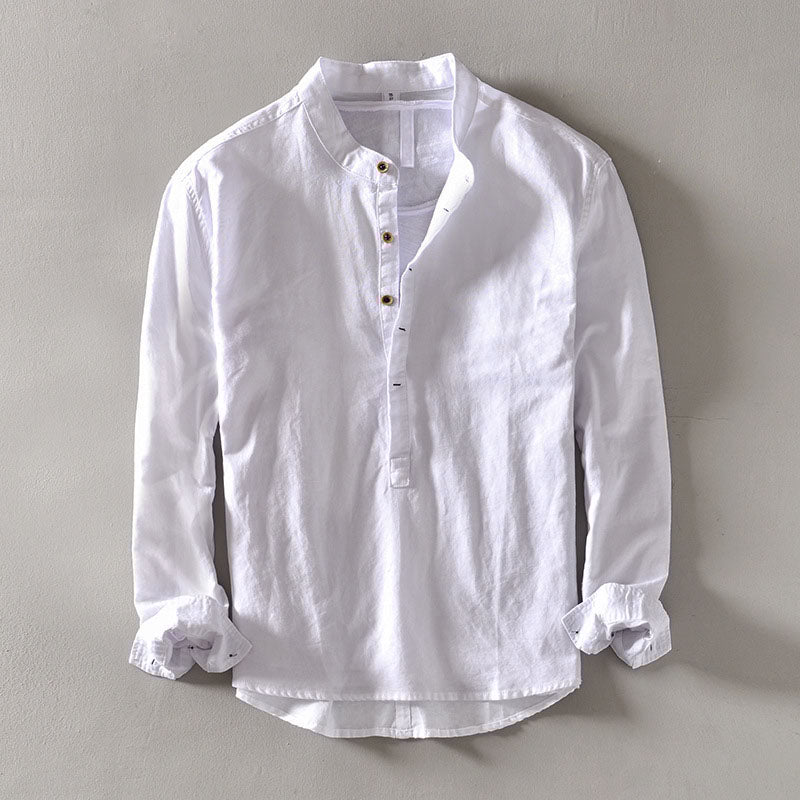 Orvello Linen Shirt Dario Aurelio (All 4 Colors (Buy 3 Get 1 Free) S) - Linen shirt | Zavonix