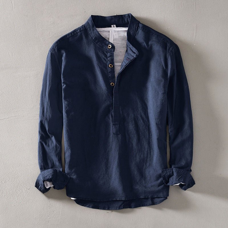 Orvello Linen Shirt Dario Aurelio (All 4 Colors (Buy 3 Get 1 Free) S) - Linen shirt | Zavonix