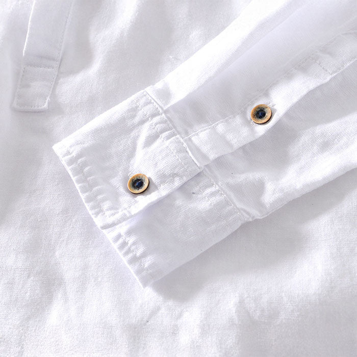 Orvello Linen Shirt Dario Aurelio (All 4 Colors (Buy 3 Get 1 Free) S) - Linen shirt | Zavonix