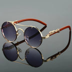 "Ovalis" Vintage Sunglasses (Deep Grey ) - Sunglasses | Zavonix