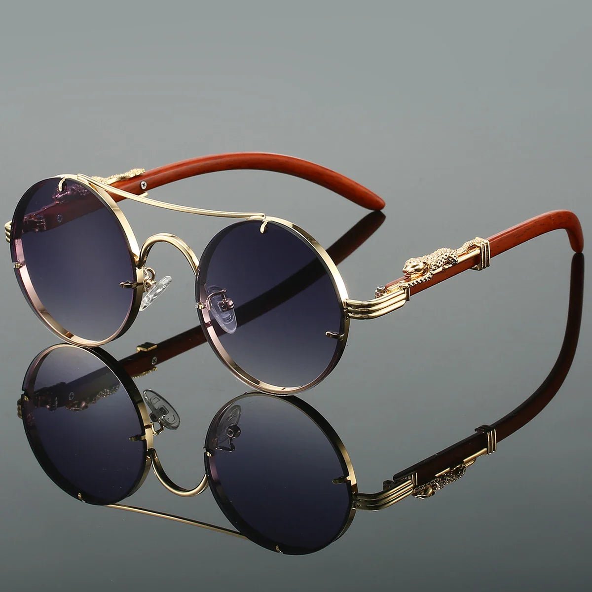 "Ovalis" Vintage Sunglasses (Sea Blue ) - Sunglasses | Zavonix