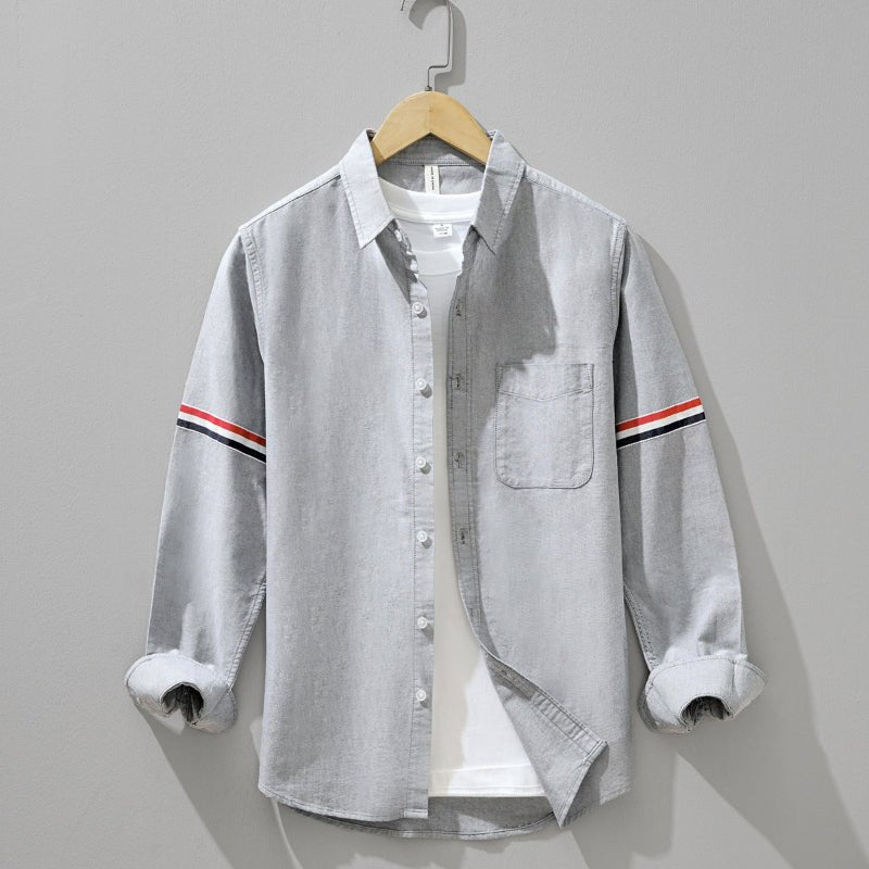 OpteraLuxe™ Shirt — Stay Cool, Look Sharp, and Own Every Moment (Gray XS) - | Zavonix