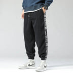 Paisley Bandana Corduroy Sweatpants (Dark Blue XS) - | Zavonix