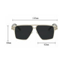 "Patrizio" Lightweight Metal Frame Sunglasses (Gun Black // Violet ) - Sunglasses | Zavonix