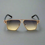 "Patrizio" Lightweight Metal Frame Sunglasses (Gun Black // Violet ) - Sunglasses | Zavonix