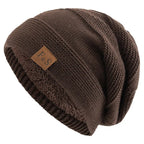 Plush Fleece Beanie Warm Winter Hat (Coffee One Size Fits Most) - | Zavonix