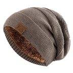 Plush Fleece Beanie Warm Winter Hat (Coffee One Size Fits Most) - | Zavonix