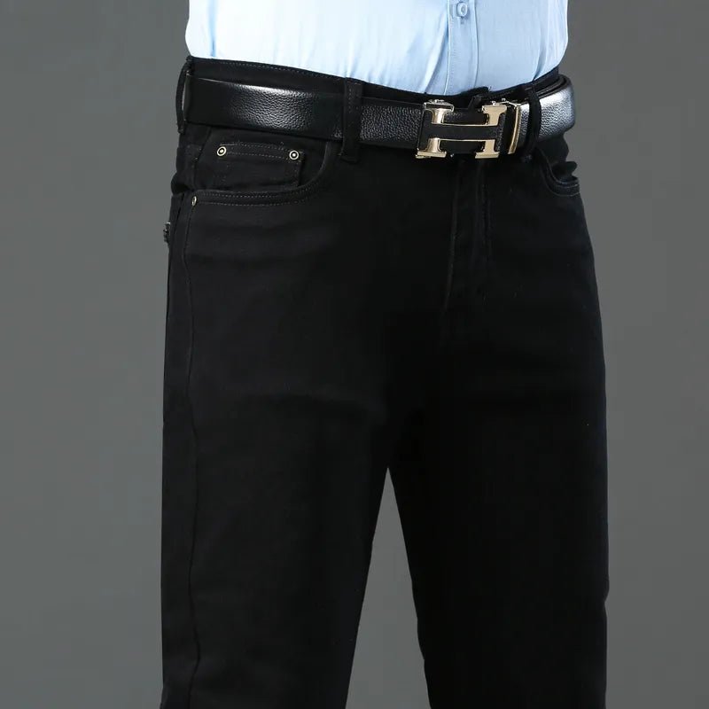 Premium Slim Fit Cotton Pants (Black XS (28 US)) - | Zavonix