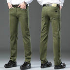 Premium Slim Fit Cotton Pants (Green XS (28 US)) - | Zavonix