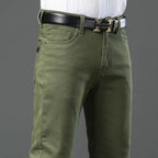 Premium Slim Fit Cotton Pants (Green XS (28 US)) - | Zavonix