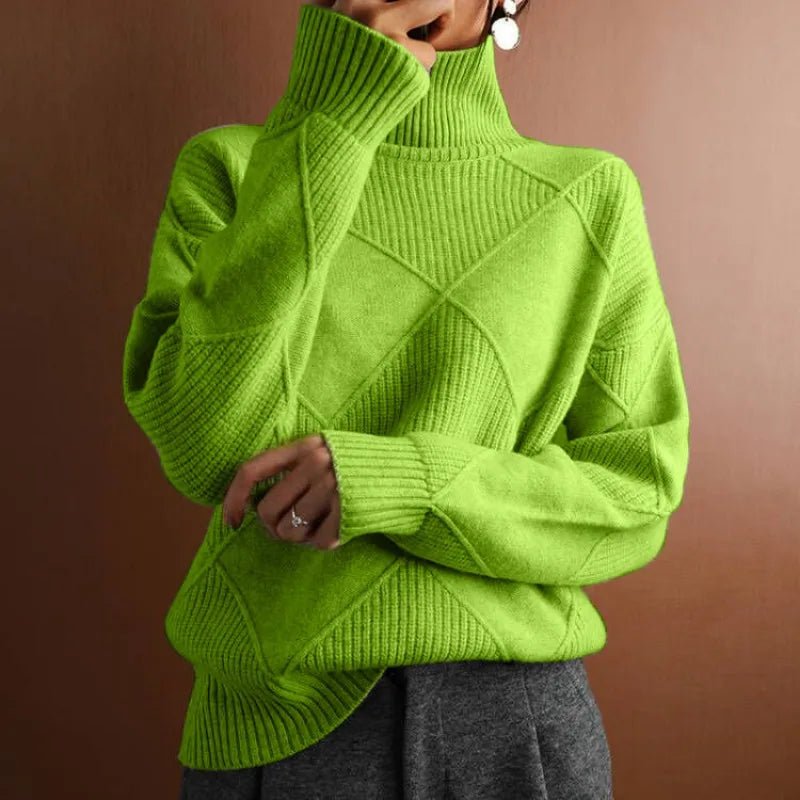 Perfect Cut mock neck sweater (Black S) - | Zavonix
