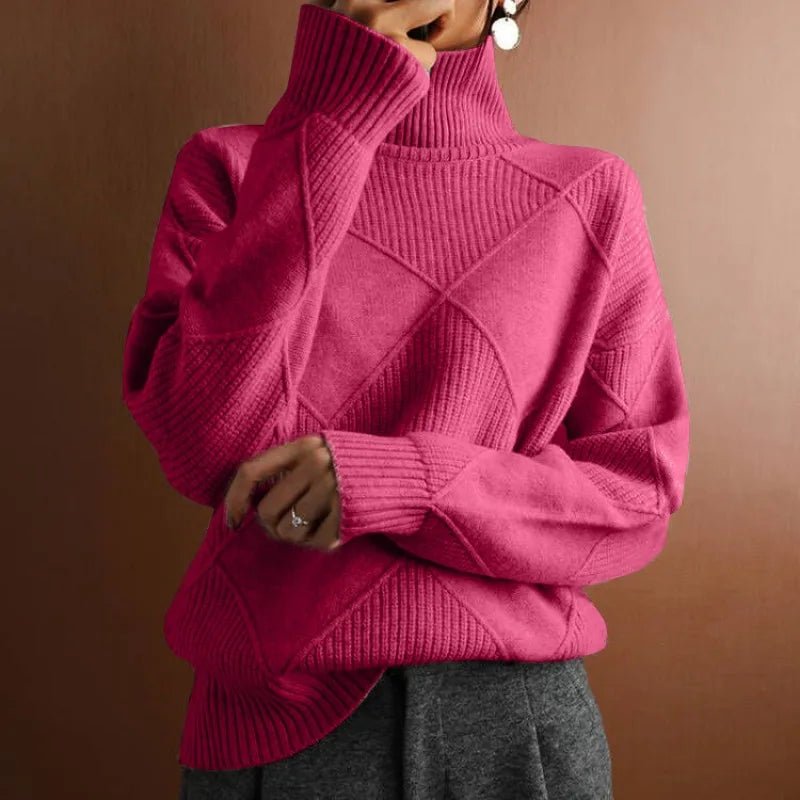 Perfect Cut mock neck sweater (Black S) - | Zavonix