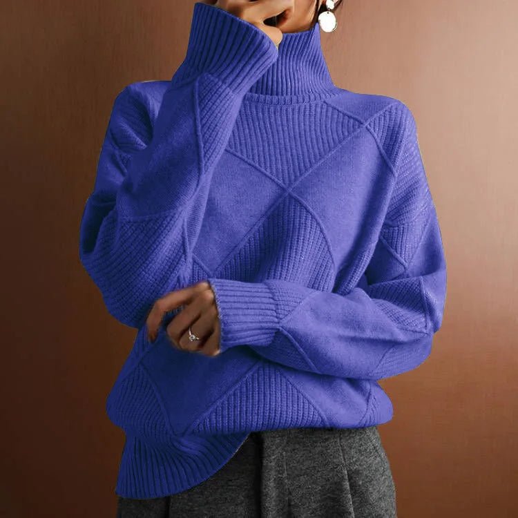 Perfect Cut mock neck sweater (Black S) - | Zavonix