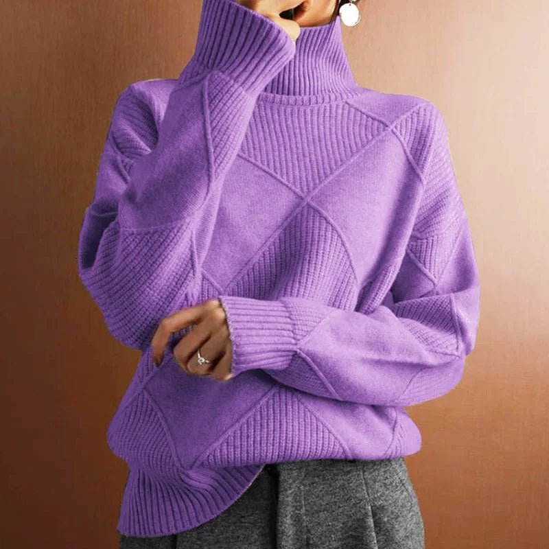 Perfect Cut mock neck sweater (Green S) - | Zavonix