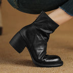 "Premium Leather" Ankle Boots (Black 4) - | Zavonix