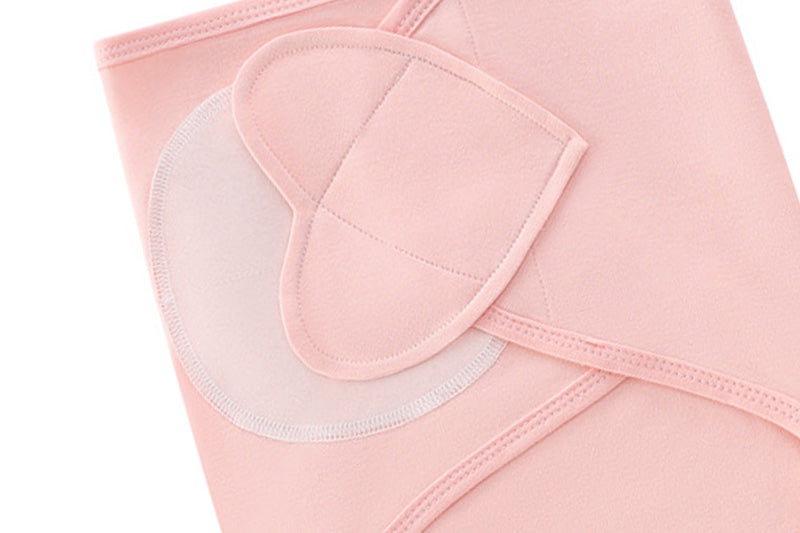 Close-up of the pink swaddle blanket&