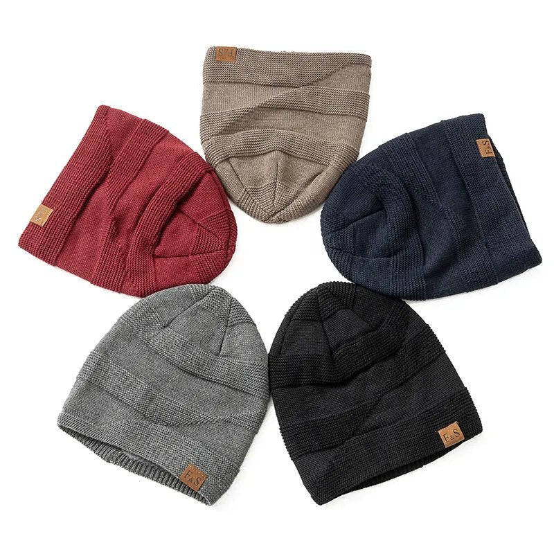 Plush Fleece Beanie Warm Winter Hat (Coffee One Size Fits Most) - | Zavonix