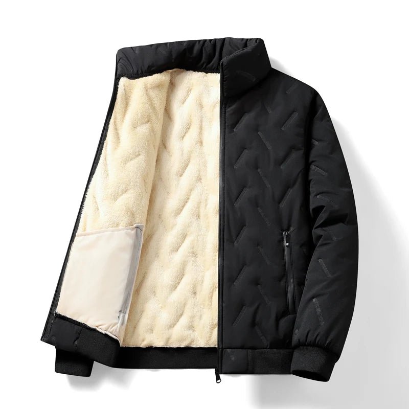 Plush Lined Coat with Fur Lining (Black XS) - Jacket | Zavonix