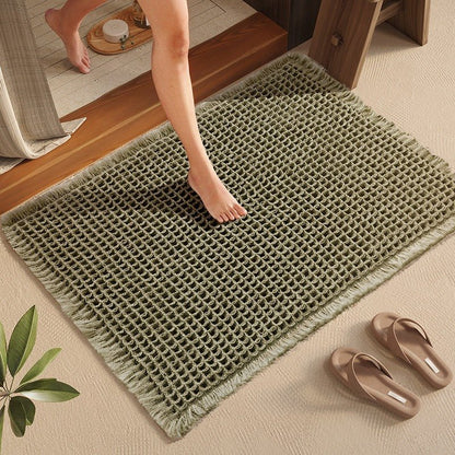 Plush Waffle Bath Mat – Ultra-Soft, Quick-Drying, Non-Slip Floor Mat for Bathroom and Entryway 2