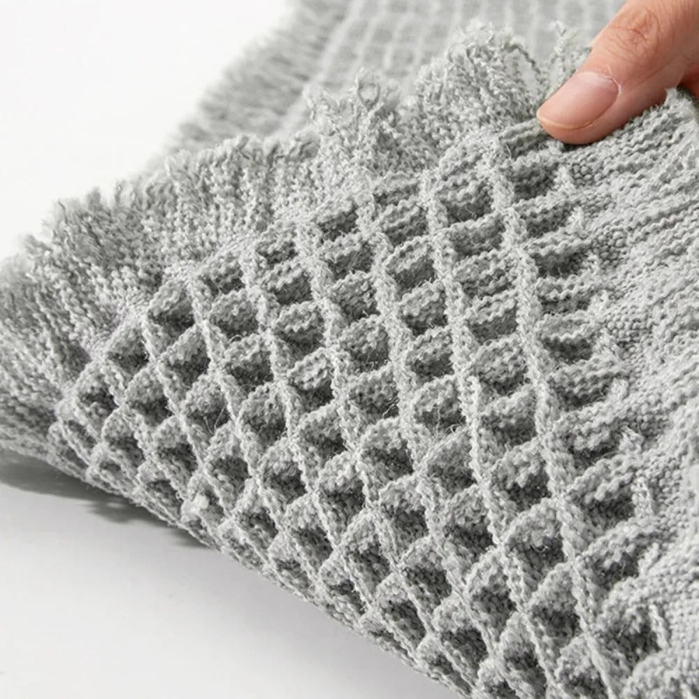 Plush Waffle Bath Mat – Ultra-Soft, Quick-Drying, Non-Slip Floor Mat for Bathroom and Entryway 8