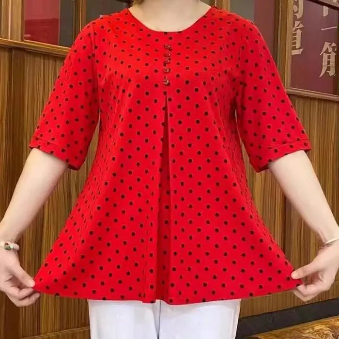 Poppy Dot Polyester Regular Fit Shirt Product Image 02