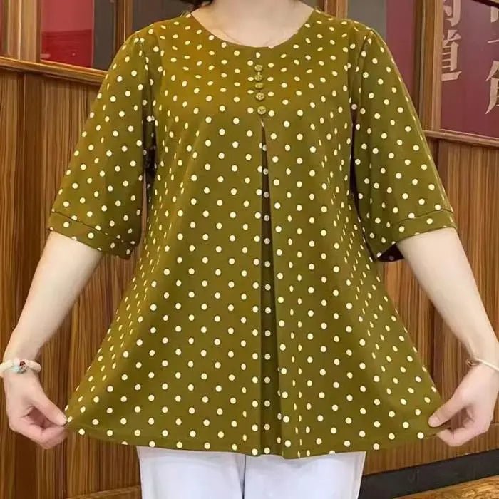 Poppy Dot Polyester Regular Fit Shirt Product Image 03
