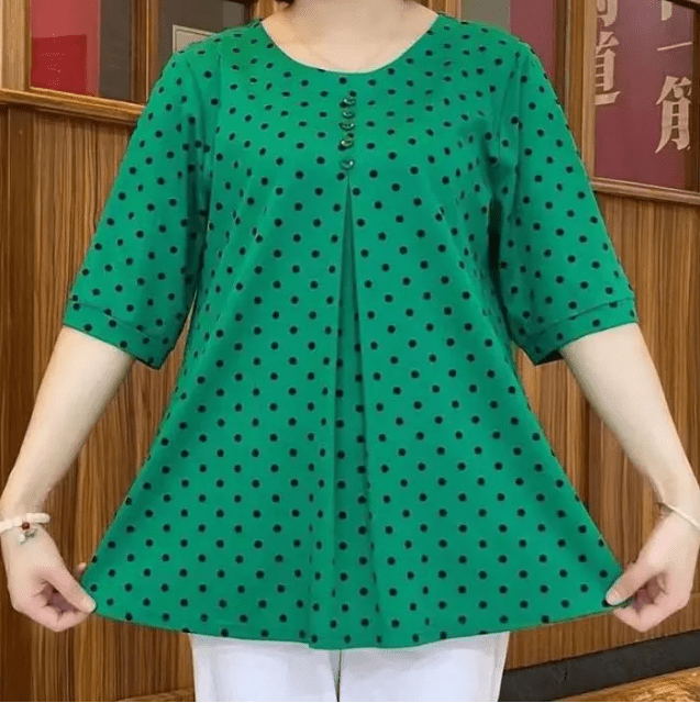 Poppy Dot Polyester Regular Fit Shirt Product Image 04