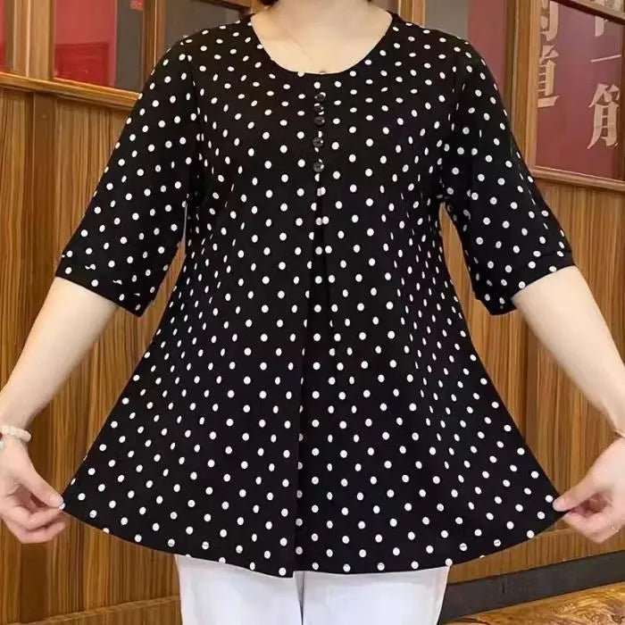 Poppy Dot Polyester Regular Fit Shirt Product Image 05