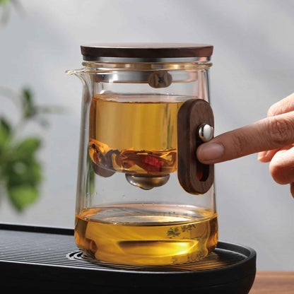 Portable Glass Tea Set with 330ml Teapot and Travel Case – Perfect for On-the-Go Brewing 4