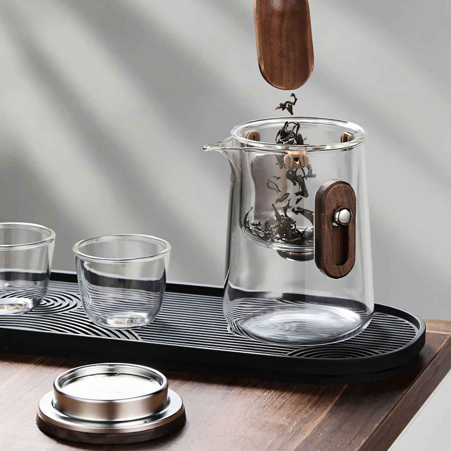 Portable Glass Tea Set with 330ml Teapot and Travel Case – Perfect for On-the-Go Brewing 3