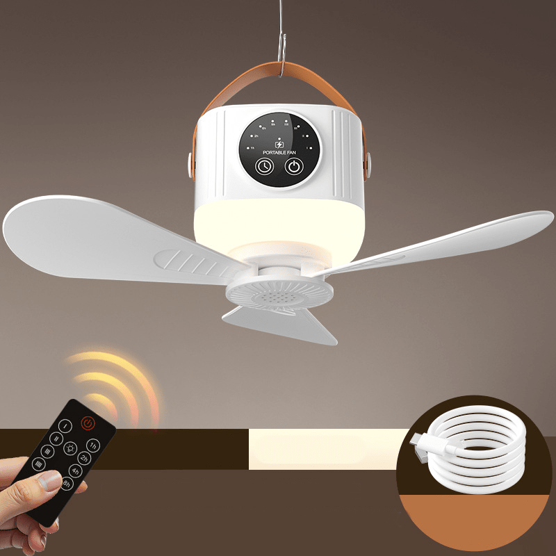 Portabreeze Hanging Fan Light Remote Timer Product Image 01