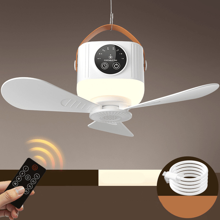 Portabreeze Hanging Fan Light Remote Timer Product Image 01