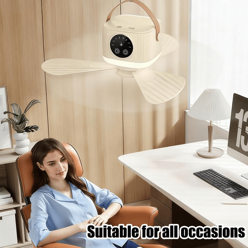 Portabreeze Hanging Fan Light Remote Timer Product Image 02