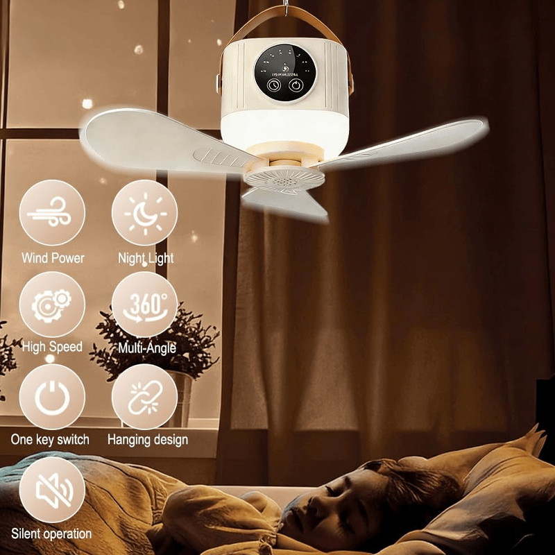 Portabreeze Hanging Fan Light Remote Timer Product Image 03