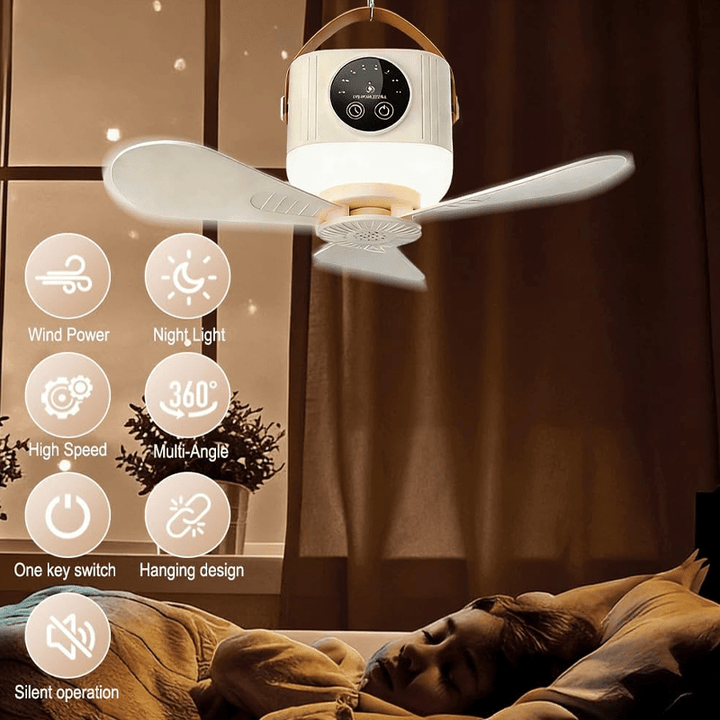 Portabreeze Hanging Fan Light Remote Timer Product Image 03