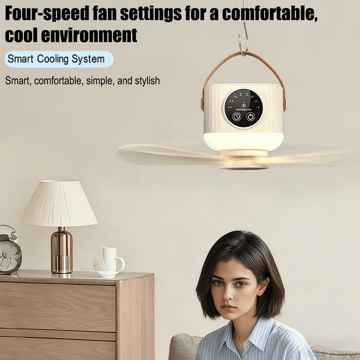 Portabreeze Hanging Fan Light Remote Timer Product Image 04