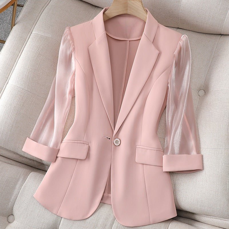 PowerBlazer™ — Command Every Room with Fierce Elegance and Unshakable Confidence (Pink XS) - | Zavonix
