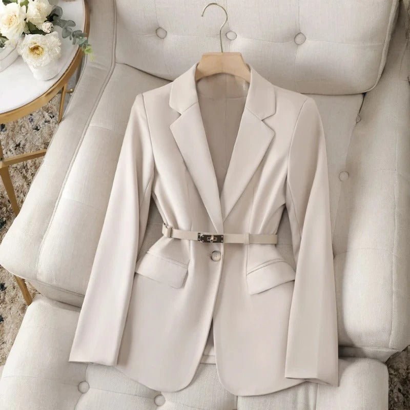 PowerCurve Blazer™ — Command Every Room with a Waistline That Means Business (Gray XS) - | Zavonix