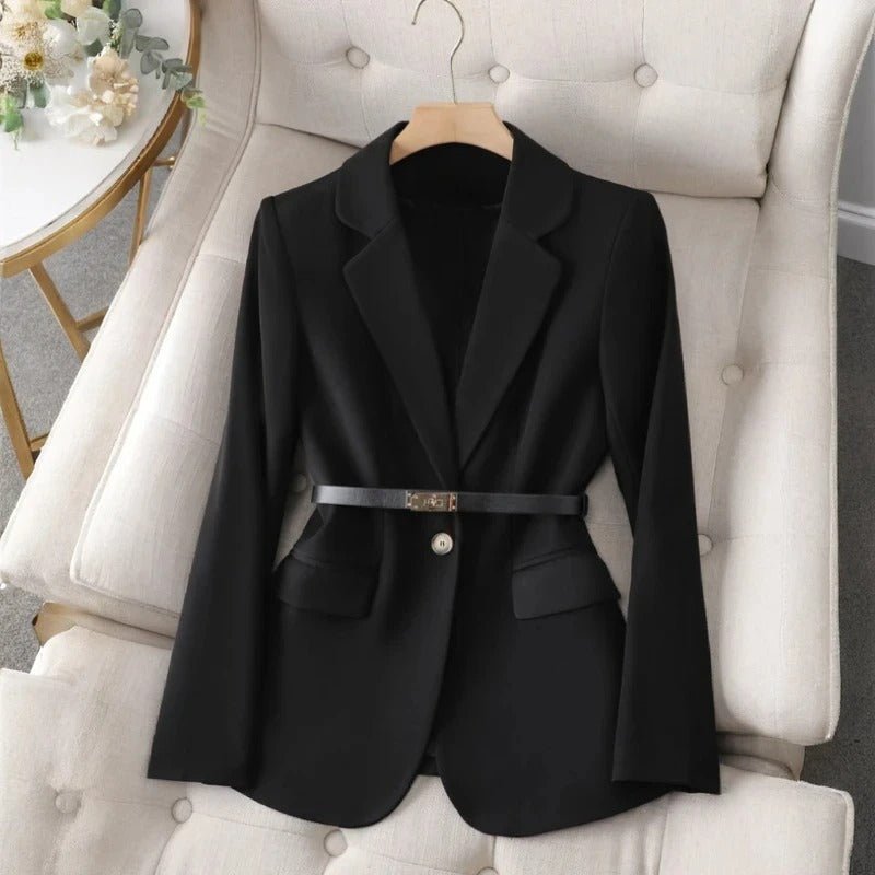 PowerCurve Blazer™ — Command Every Room with a Waistline That Means Business (Gray XS) - | Zavonix