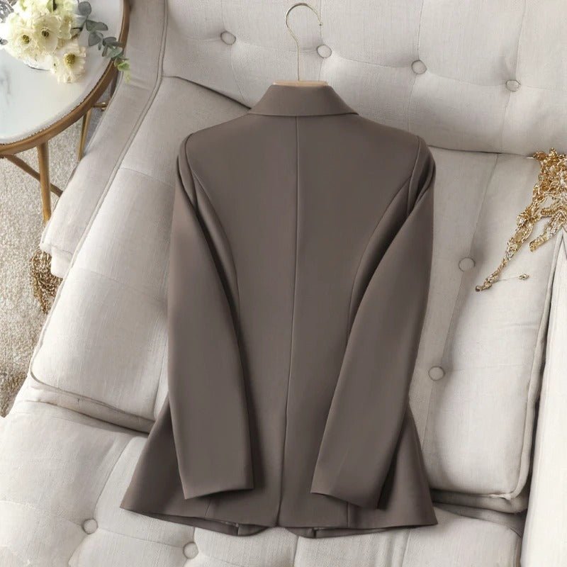 PowerCurve Blazer™ — Command Every Room with a Waistline That Means Business (Gray XS) - | Zavonix