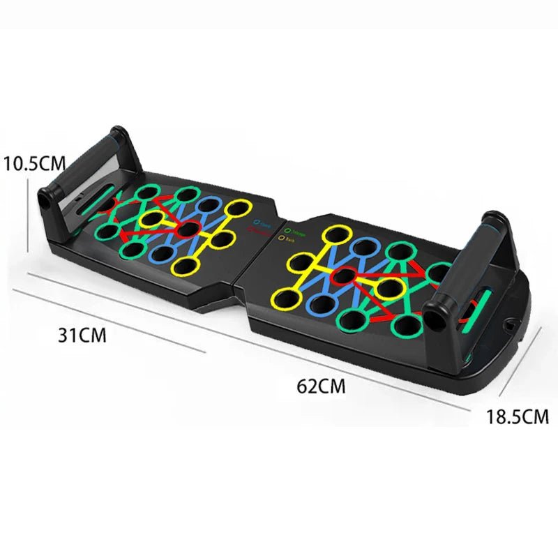 💪 PowerMax Pro 14 - in - 1 Push - Up Board: Your Ultimate Home Workout Companion 🏋️‍♂️ - Zavonix