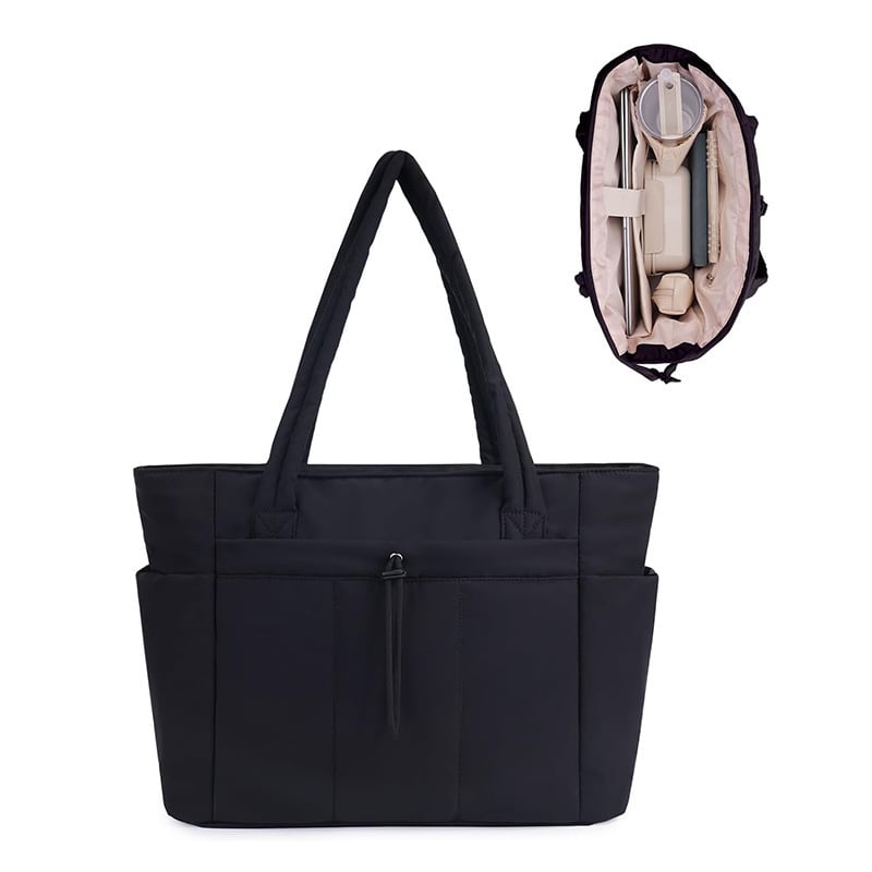 Practical 20L Lightweight Tote Bag Cup Pocket Product Image 03