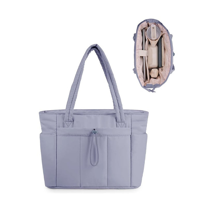 Practical 20L Lightweight Tote Bag Cup Pocket Product Image 05