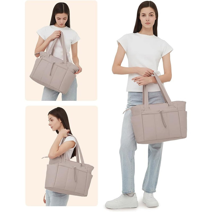 Practical 20L Lightweight Tote Bag Cup Pocket Product Image 06