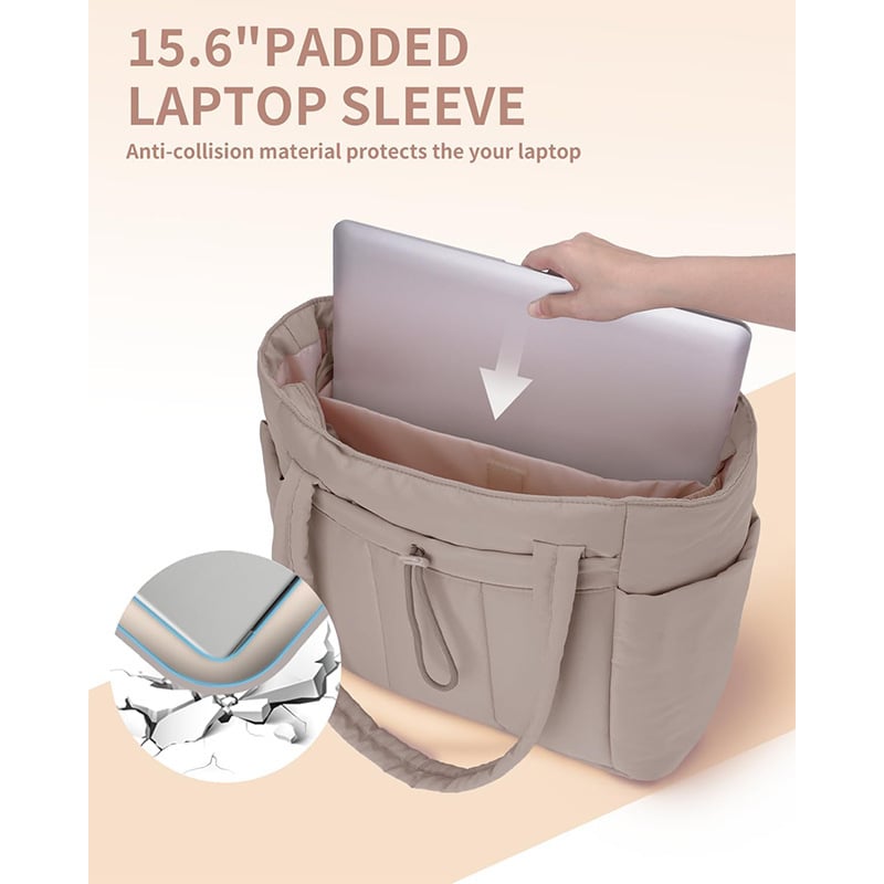 Practical 20L Lightweight Tote Bag Cup Pocket Product Image 09