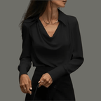 Precision Blouse™ — Command Every Room with Unstoppable Confidence and Elegance (Black XS) - | Zavonix