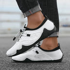 Precision Fit Leather Walking Shoes — Cushioned Grip for All - Day Comfort (Brown 41) - | Zavonix