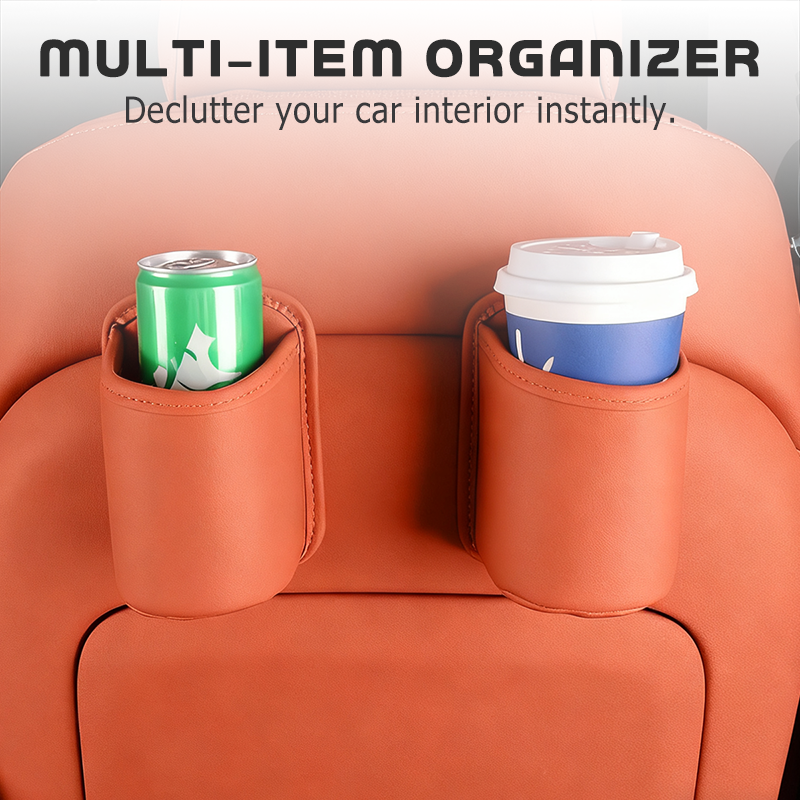 Pu Leather Clip On Car Door Cup Holder Product Image 09